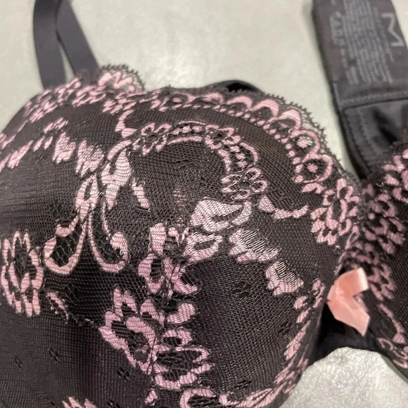 Maidenform Love The Lift Lace Cup Demi Plunge Underwire Push Up Bra-Dm9900 32C - Picture 2 of 4